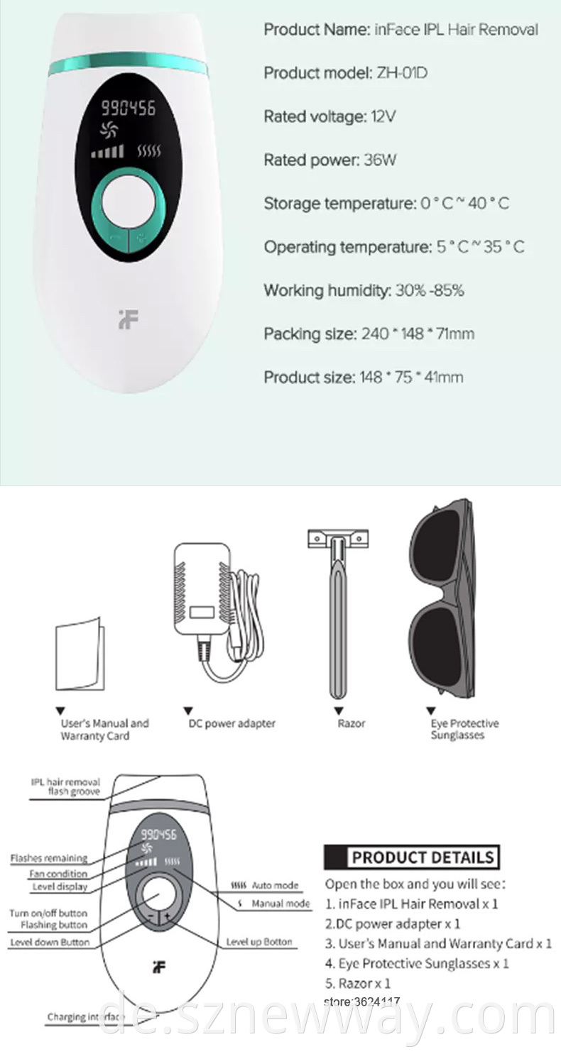 Xiaomi Inface Inface Ipl Hair Removal Apparatus